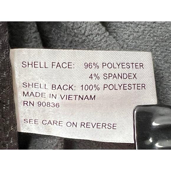 Eddie Bauer Fleece Lined Jacket - Black, Embroidered, Large - Picture 9 of 9